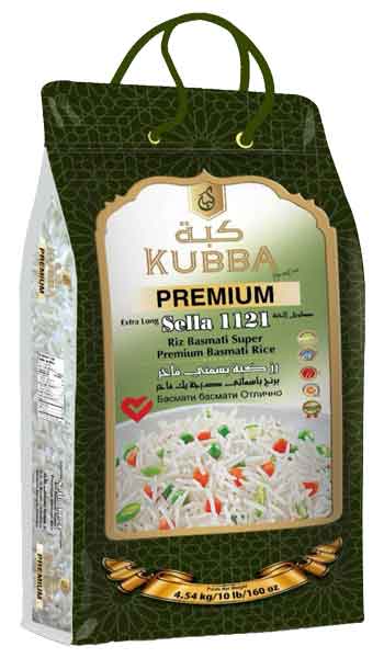 KUBBA SELLA BASMATI RICE 10 LB 4/CASE.