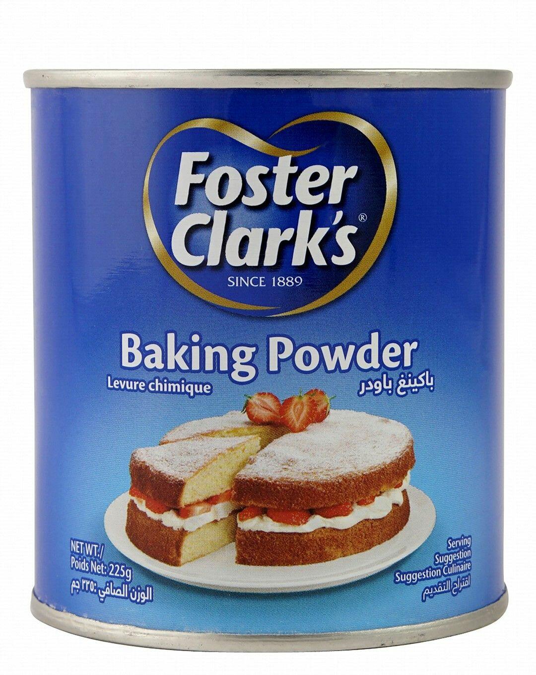 FOSTER CLARK'S BAKING POWDER TIN 225G 48/CASE