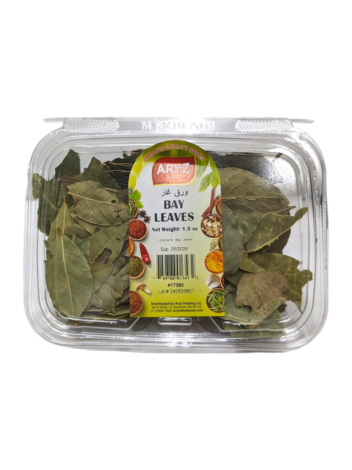 ARYZ SPICES BAY LEAVES 1.5 OZ 12/CASE