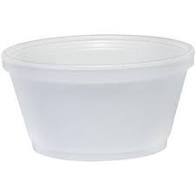 DART FOAM CONTAINERS - WHITE 8 OZ (1000 CT) #8SJ20