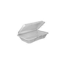 DART FOAM HINGED CONT - WHITE 1-COMP 9X6X3 (200 CT