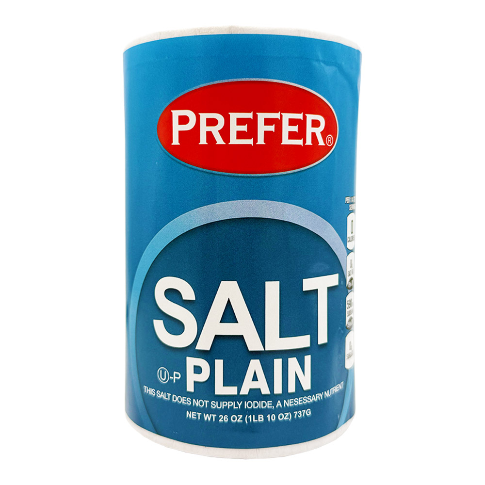PREFER SALT PLAIN 26 OZ 24/CASE.