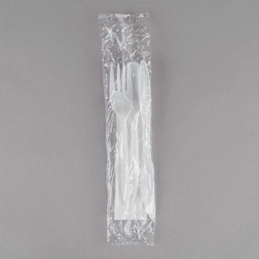 CHOICE CUTLERY WHITE KIT MED FKSN 250CT #346WKFSNM