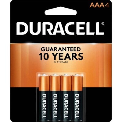 DURACELL 2CS BATTERIES AAA-4 COPPER 4PK 18/CASE