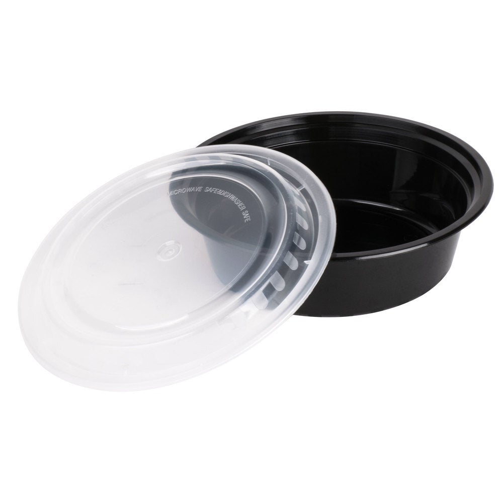 CHOICE ROUND MICROWAVABLE CONT. BLACK 32 OZ 150 CT