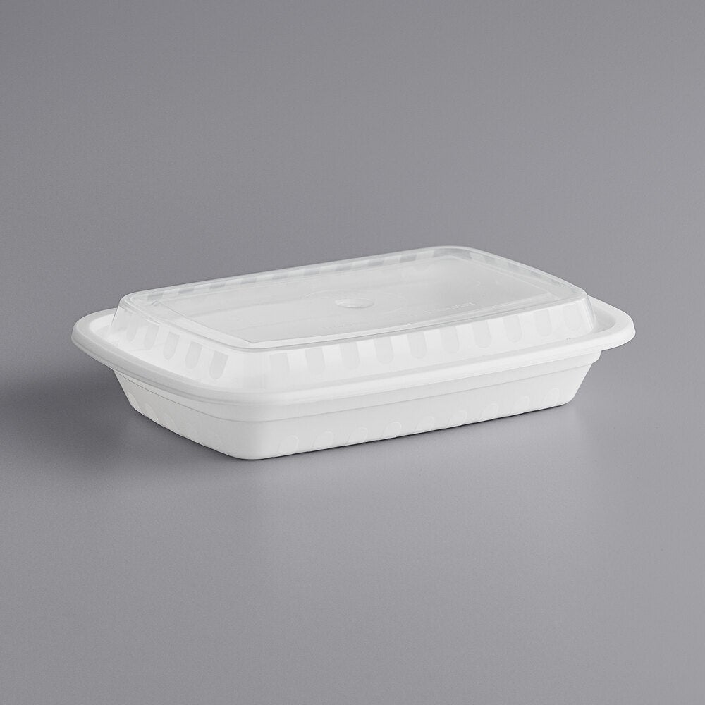 CHOICE RECT MICROWAVABLE CONT. WHITE 16 OZ 150 CT