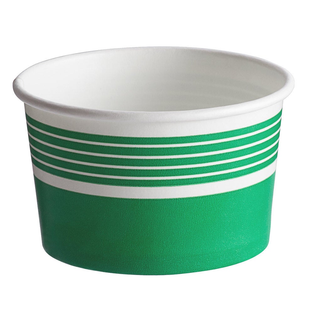 CHOICE ICE CREAM CUP GREEN 8OZ (1000 CT) #760IC08G