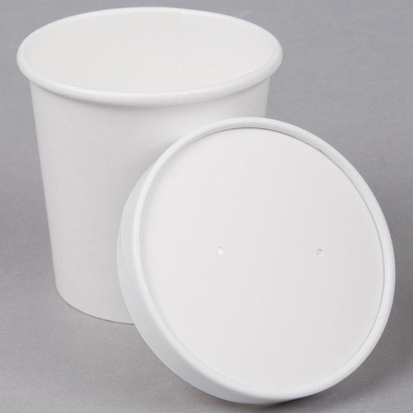CHOICE PAPER SOUP CONT. W/LID WHITE 16 OZ (250 CT)