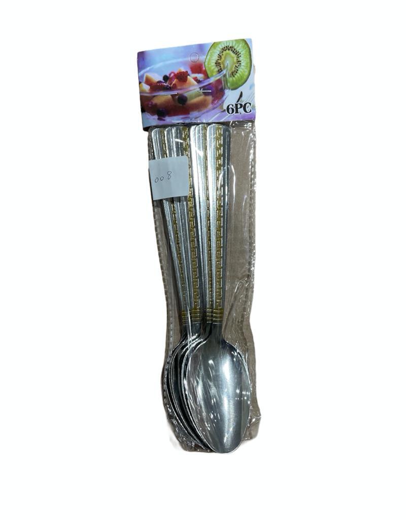 20HK008 AC132# STAINLESS BIG SPOON 19.5CM .6PCS