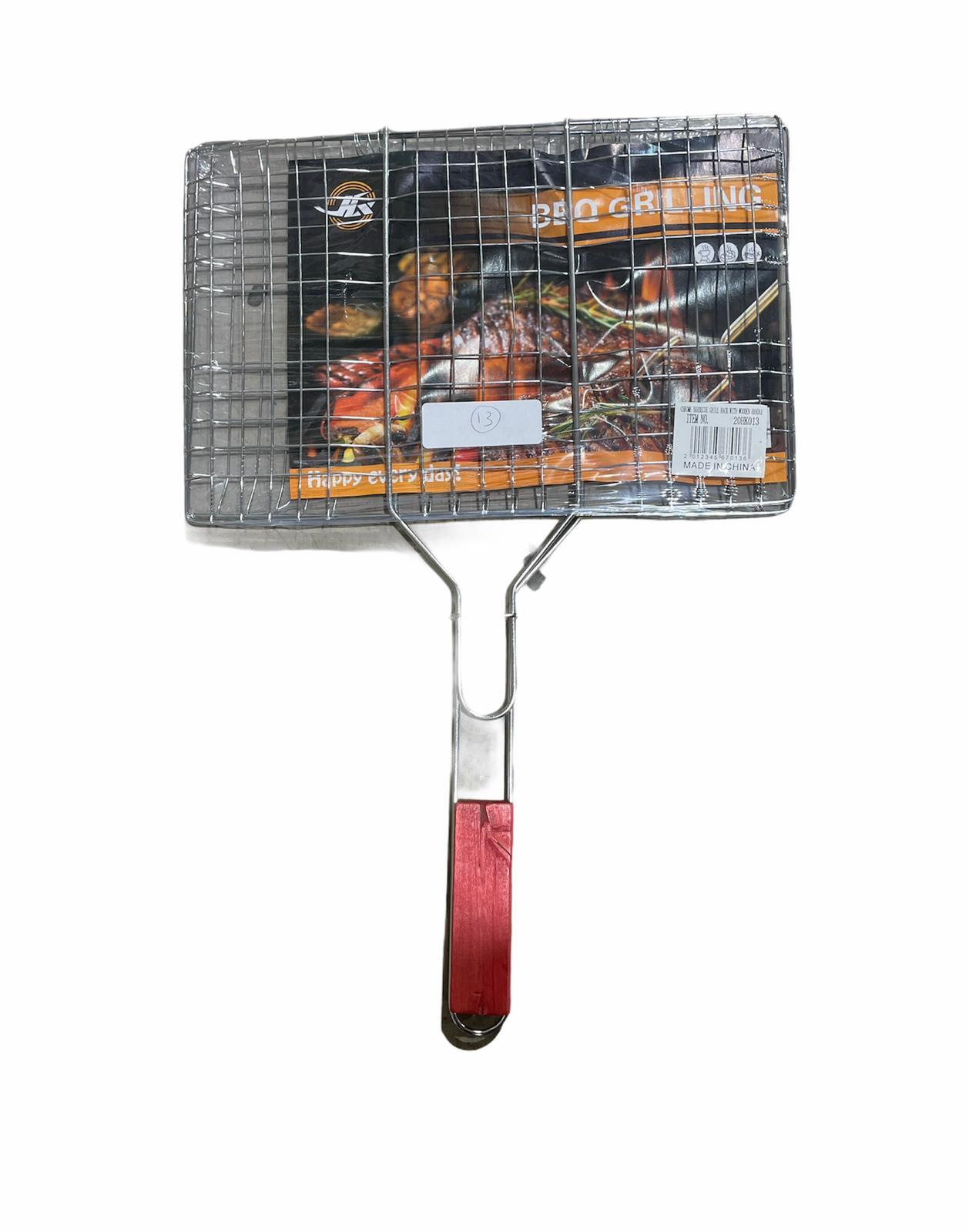 20HK013 B.B.Q NET WITH WOODEN HANDLE,34*22*52CM 50M
