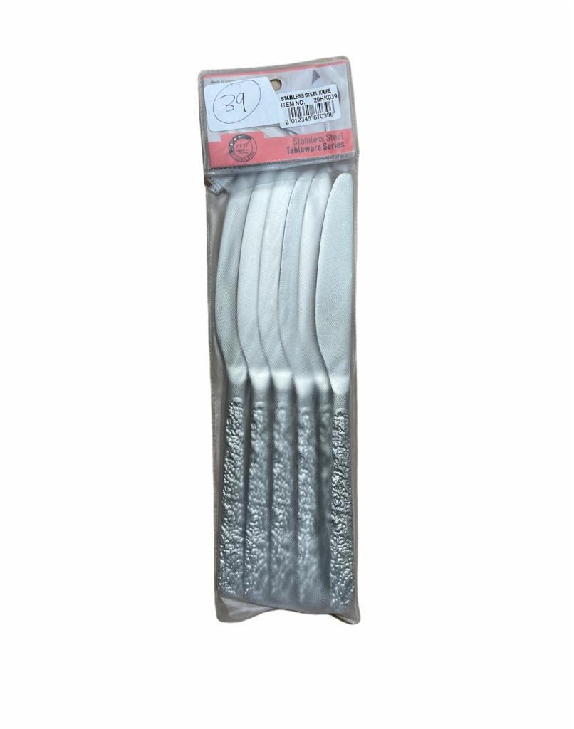 20HK039 HKC S.STEEL DINNER KNIFE W/ CERAMIC HANDLE 6 PCS