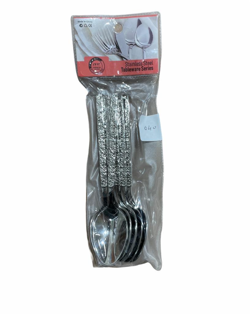 20HK040 HKC S.STEEL TEA SPOON W/ CERAMIC HANDLE 6 PCS