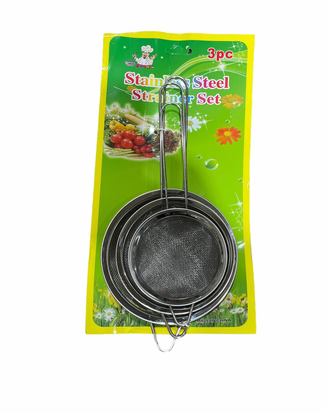 20HK100 STRAINER #12CM+14CM+16CM .3PCS S.S 72M