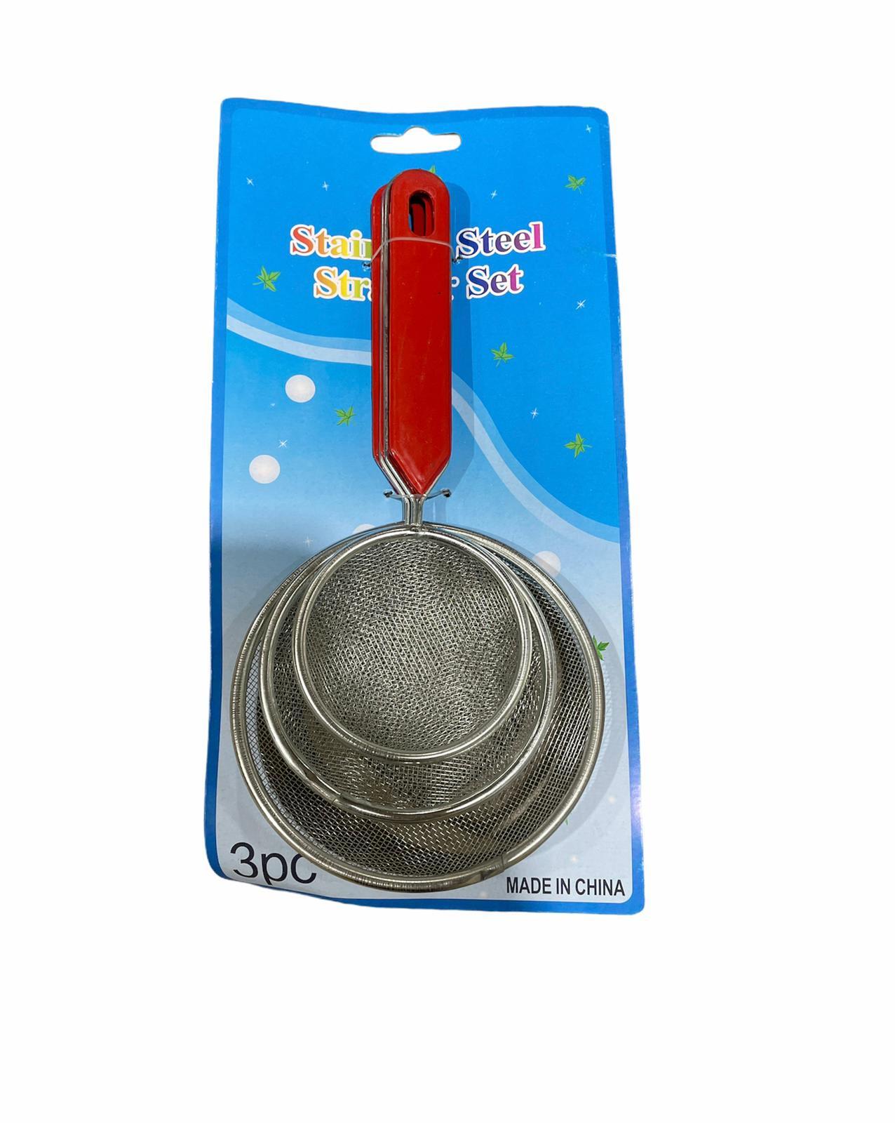 HKC S.STEEL STRAINER SET SMALL (7+9+11 CM) 20HK103