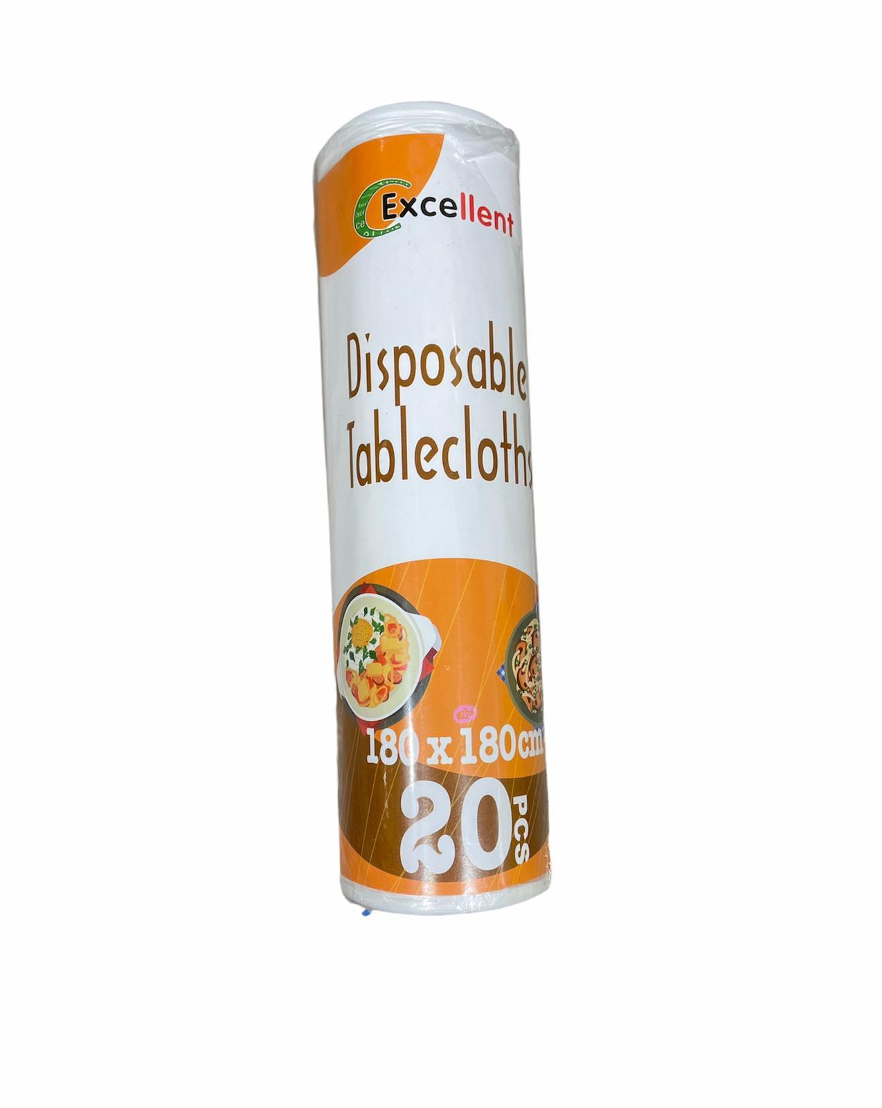 HKC DISPOSABLE TABLECLOTH 180 X 180 CM 20/ROLL