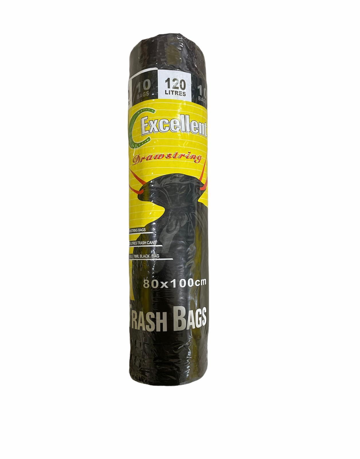 HKC TRASH BAGS 1ROLL 120 L 10/ROLL 120G HK143