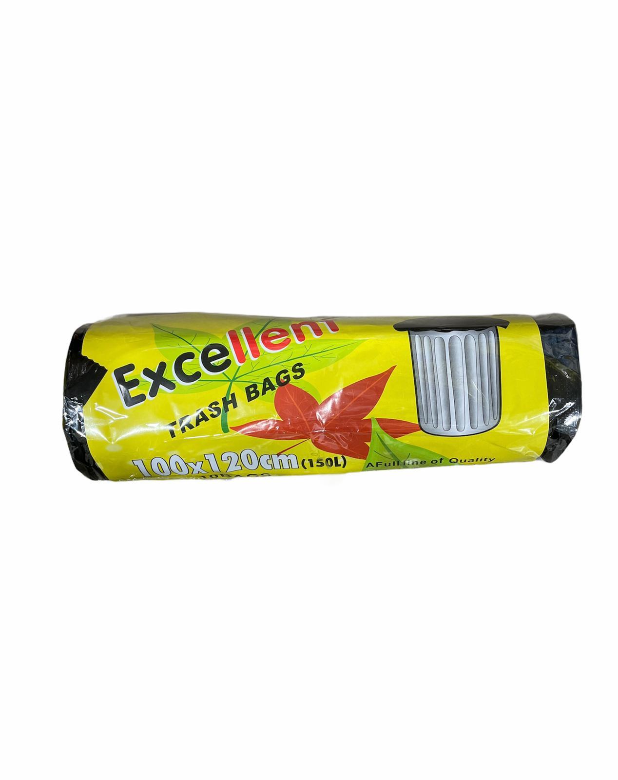 HKC TRASH BAGS 1 ROLL 150L 10/ROLL 320G HK145 50M