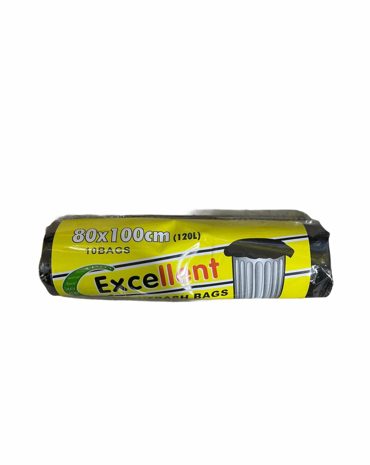 HKC TRASH BAGS W/ROPE 1R 120 L 10/ROLL 270G HK151 100M