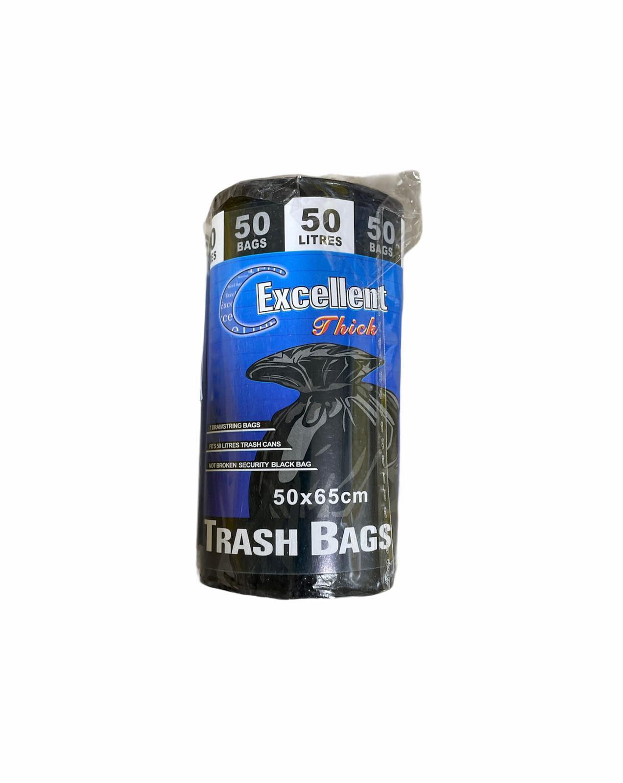 HKC TRASH BAGS THICK 1R 50 L 50/ROLL 200G HK154