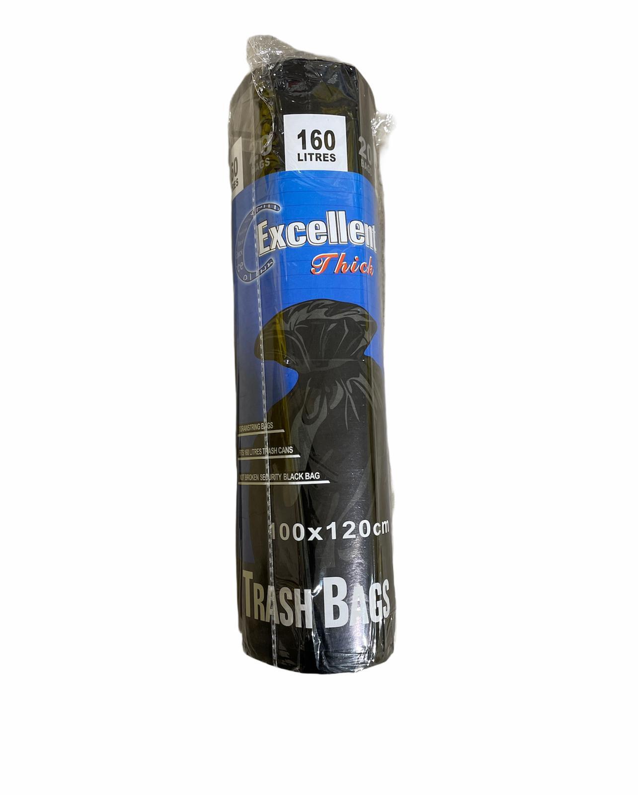 HKC TRASH BAGS THICK 1R 160 L 20/ROLL 640G HK159 50M