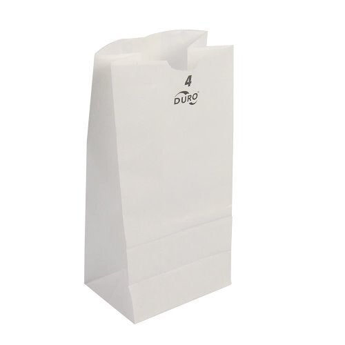 DURO PAPER BAGS WHITE 4 LB. # 51004