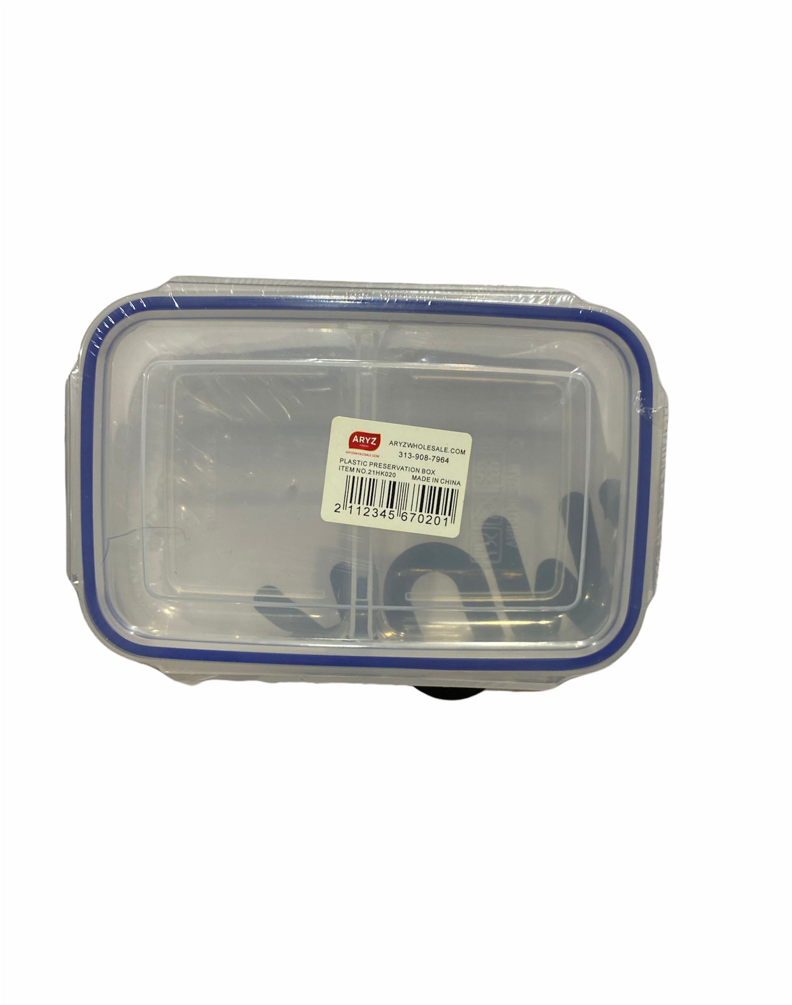 21HK021 PLASTIC RECTANGULAR BOX 450ML 1PCS 72M