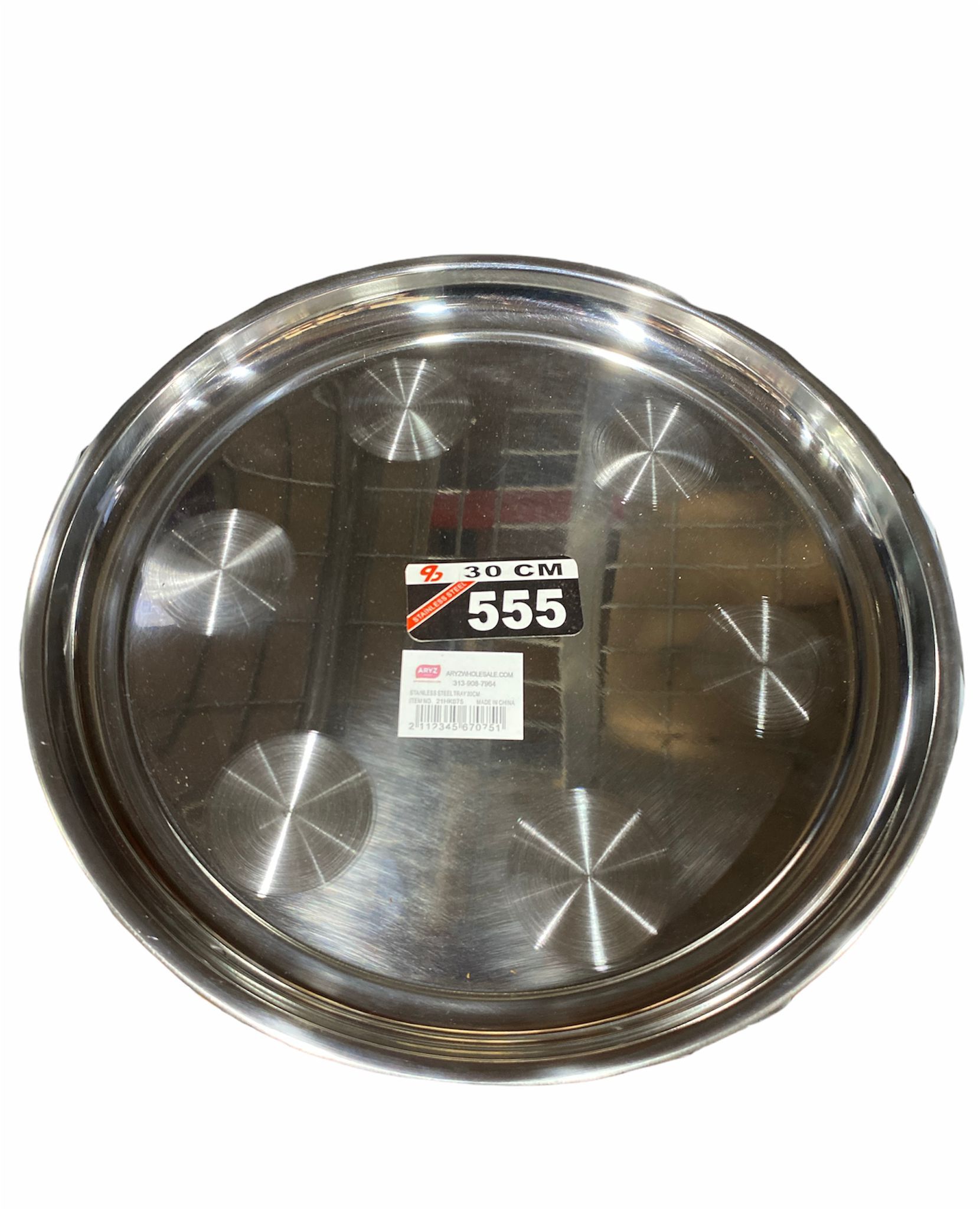 21HK075 S.S TRAY# 30CM 300G 1PCS 72M