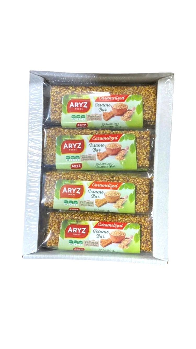 ARYZ TREATS BARS SESAME CHEWY SUGAR FREE 12CT 6/CASE
