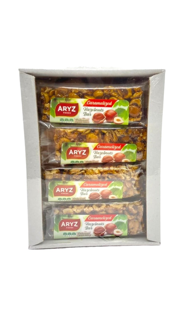 ARYZ TREATS BARS HAZELNUTS CRUNCH 12CT 6/CASE