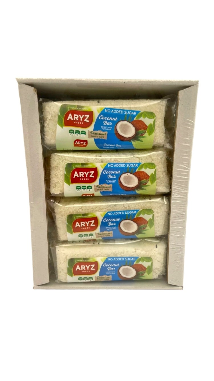 ARYZ TREATS BARS COCONUT SF 40G 12CT 6/CASE