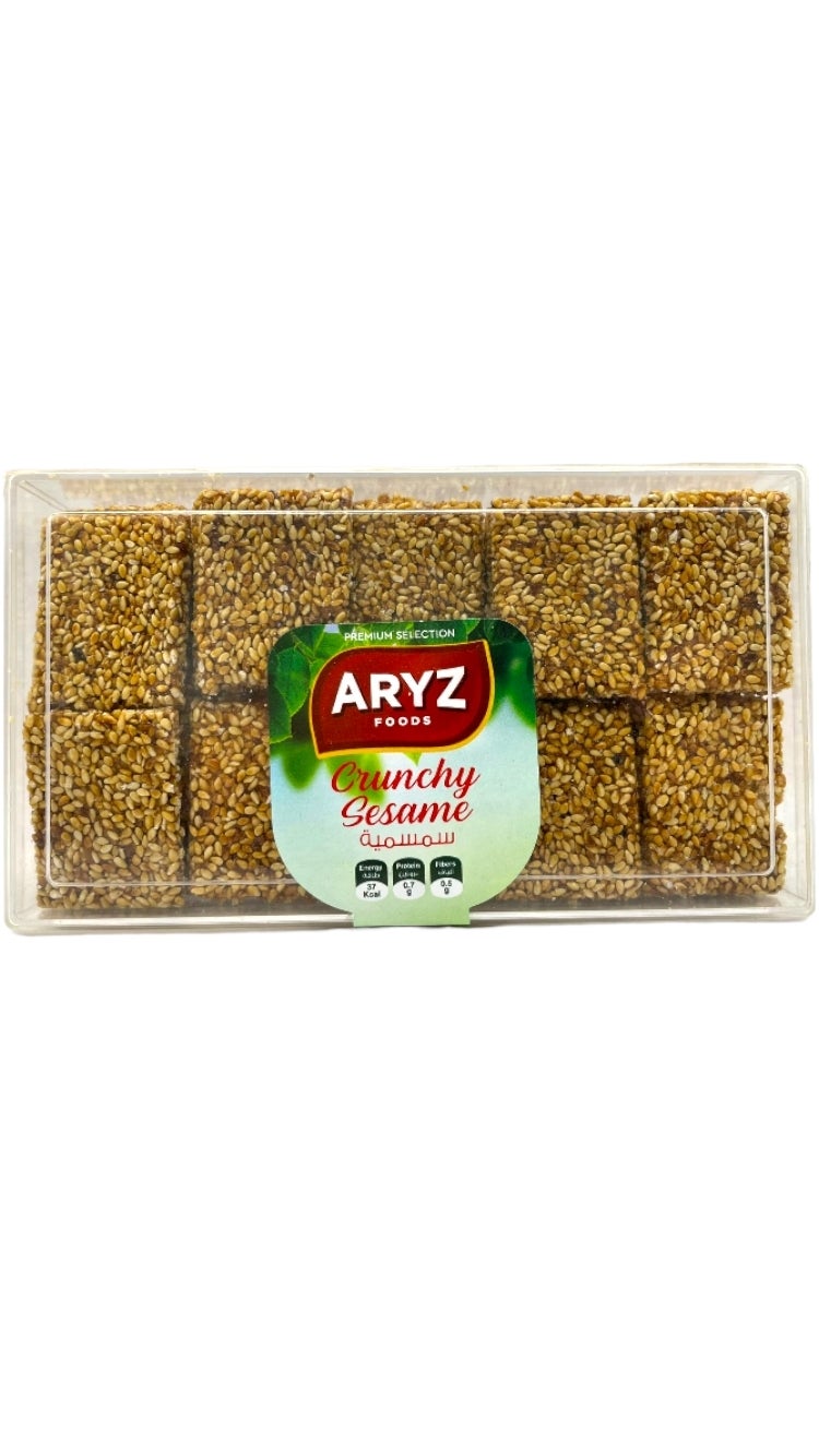 ARYZ TREATS BARS SESAME CRUNCH TRAY 300G 12/CASE