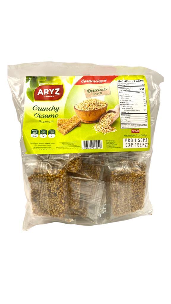 ARYZ TREATS BAG SESAME CRUNCH 200G 8CT 4/CASE