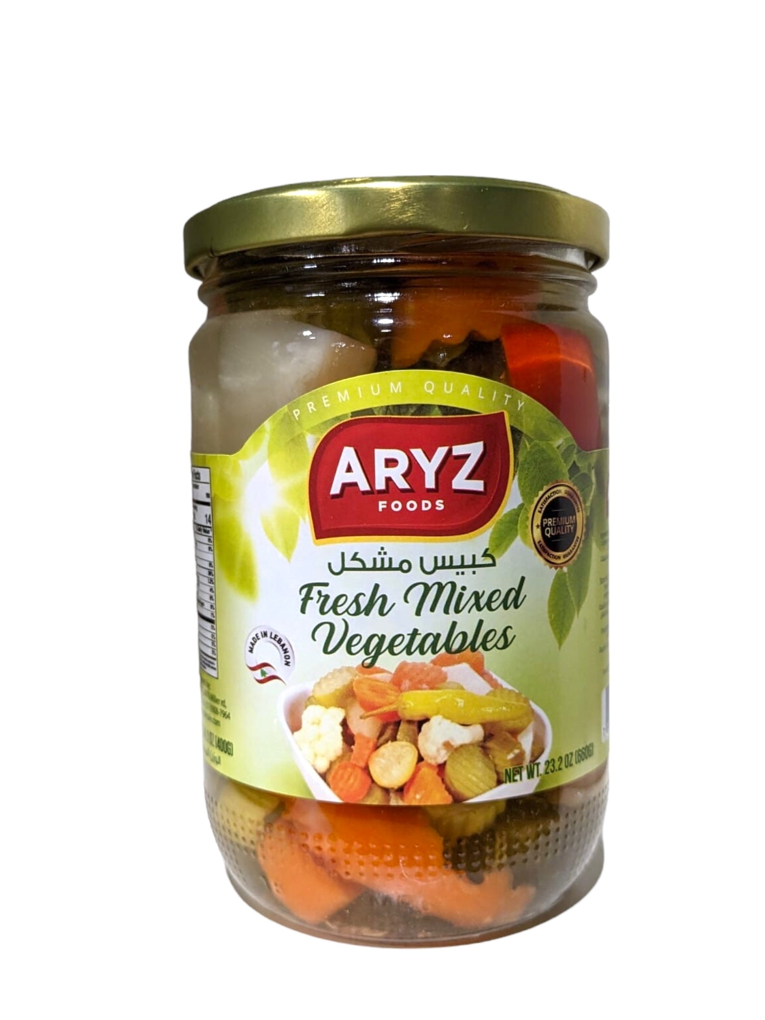 ARYZ PICKLED MIXED VEGETABLES 660G 12/CASE