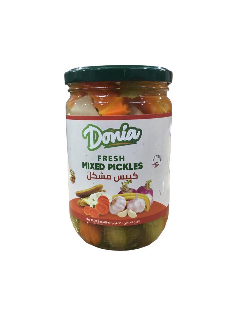 DONIA PICKLED MIXED VEGETABLES 600G 12/CASE