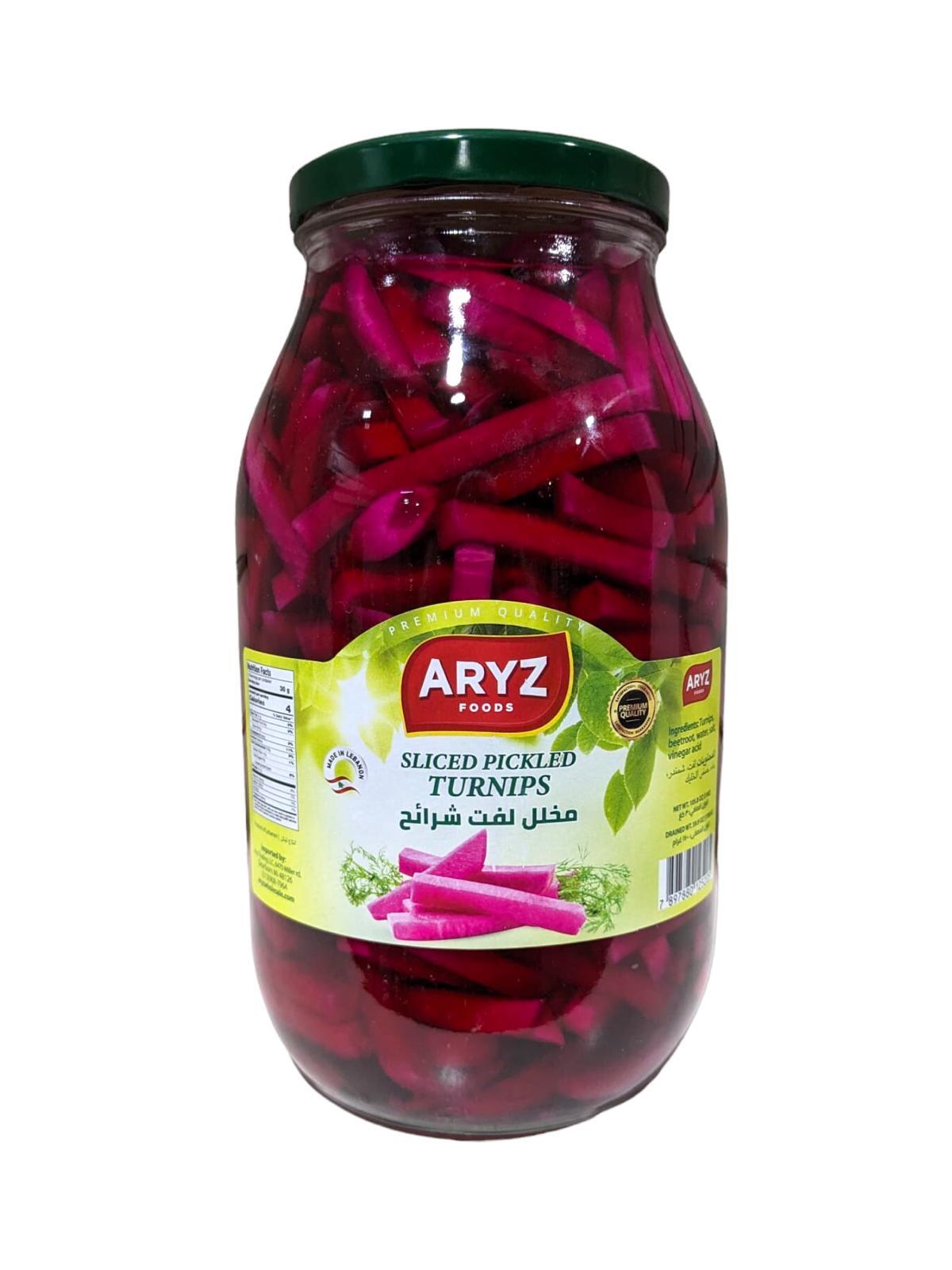 ARYZ PICKLED TURNIPS SLICED 3KG 4/CASE