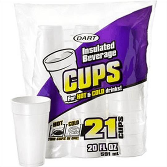 DART FOAM CUPS 20 0Z 21/CT 20JP21