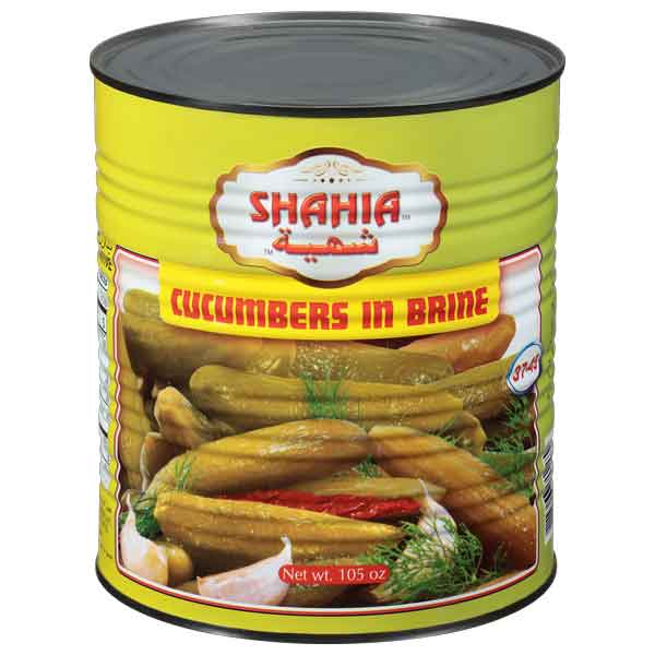 SHAHIA PICKLED CUCUMBER CAN (37-45CT) 3KG 105 OZ 6/CASE.