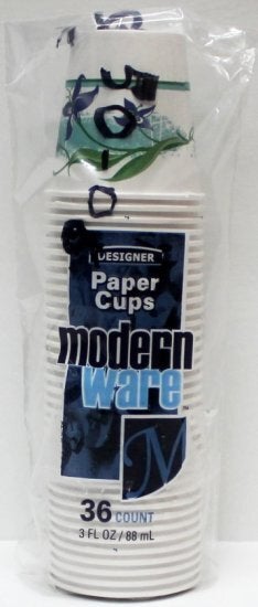 DESIGN HD PAPER CUPS 36 CT 3OZ 32/CASE