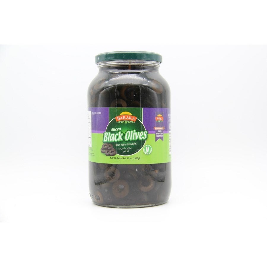 BARAKA SLICED BLACK OLIVES 1300 G 6/CASE