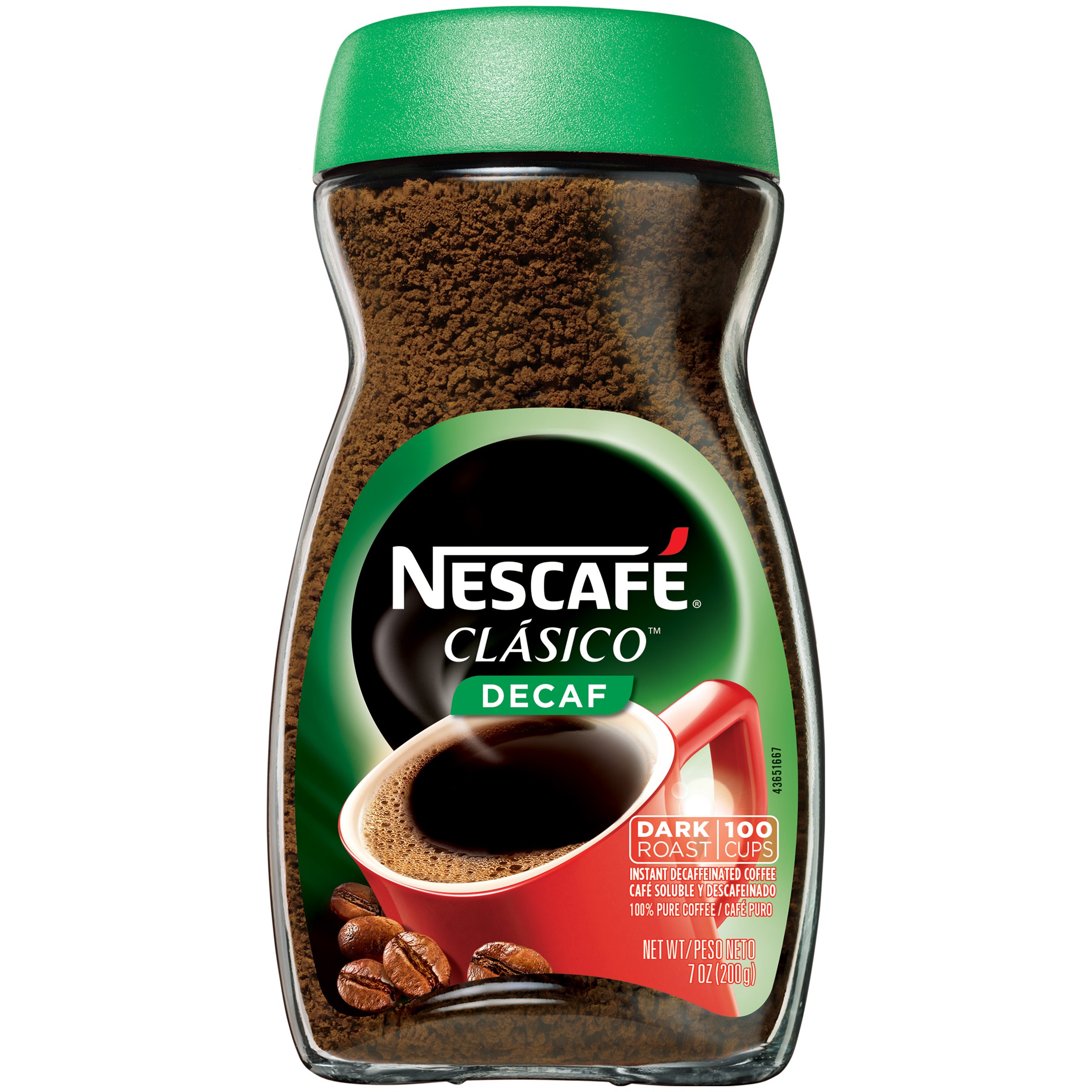NESCAFE INSTANT COFFEE CLASICO DECAF 7OZ 6/CASE