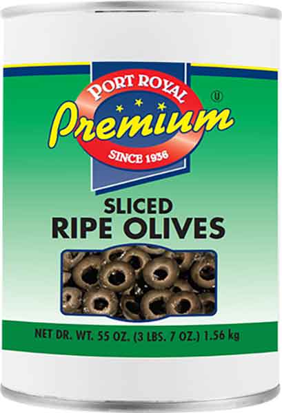 PREMIUM BRAND OLIVES SLICED RIBE BLACK 6/CASE