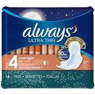 ALWAYS ULTRA W/WINGS OVERNIGHT 14CT 12/CASE