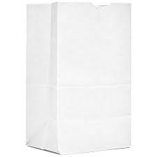 AJM PAPER BAGS WHITE 16LB (500 CT) #WB16NP1M #WB16