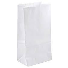 AJM PAPER BAGS WHITE 6LB (500 CT) #WB06NP5C