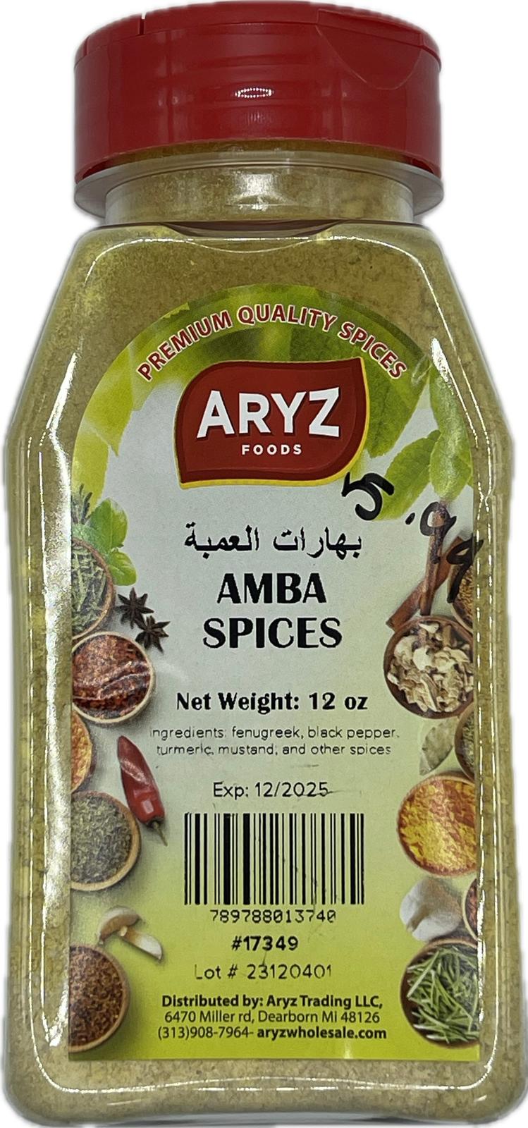 ARYZ SPICES AMBA SPICE 10 OZ 12/CASE