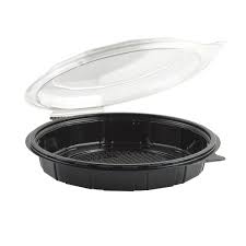 ANCHOR PKG PLASTIC CONT W LID BLACK 9X7X2 (126 CT)