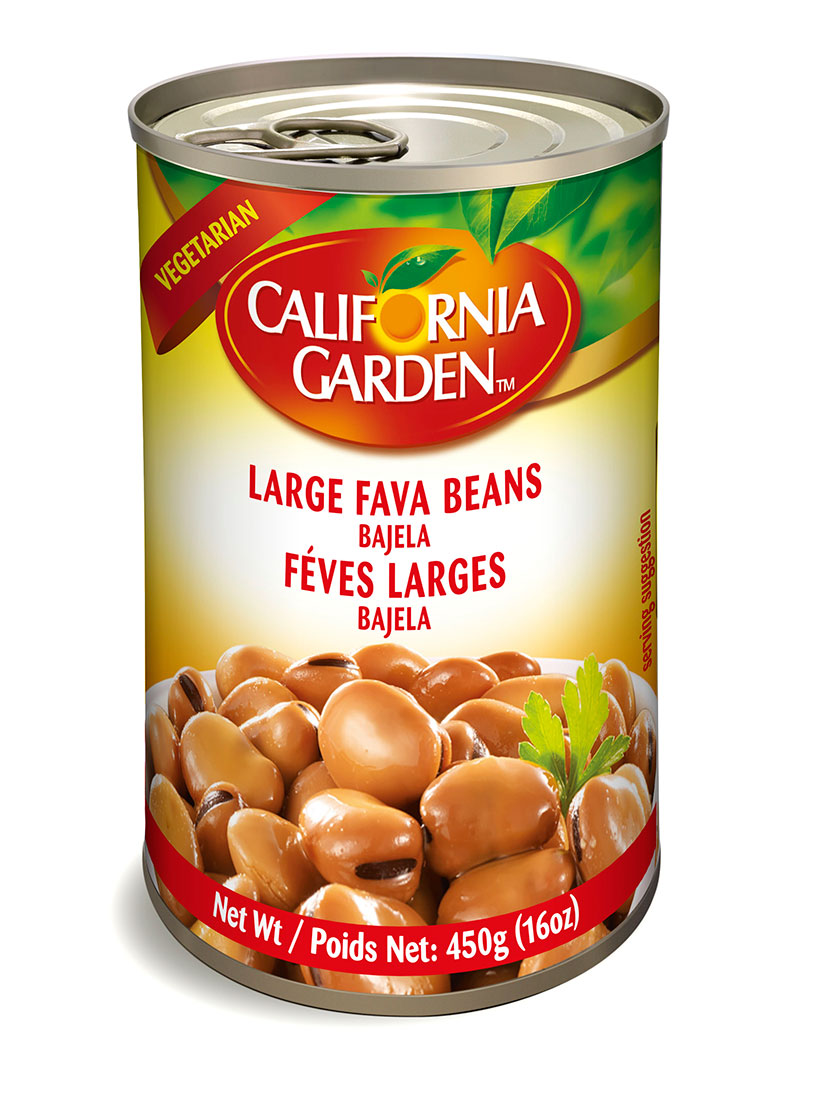 CALIFORNIA GARDEN LG FAVA BEANS BAJILA 16 OZ 24/CA