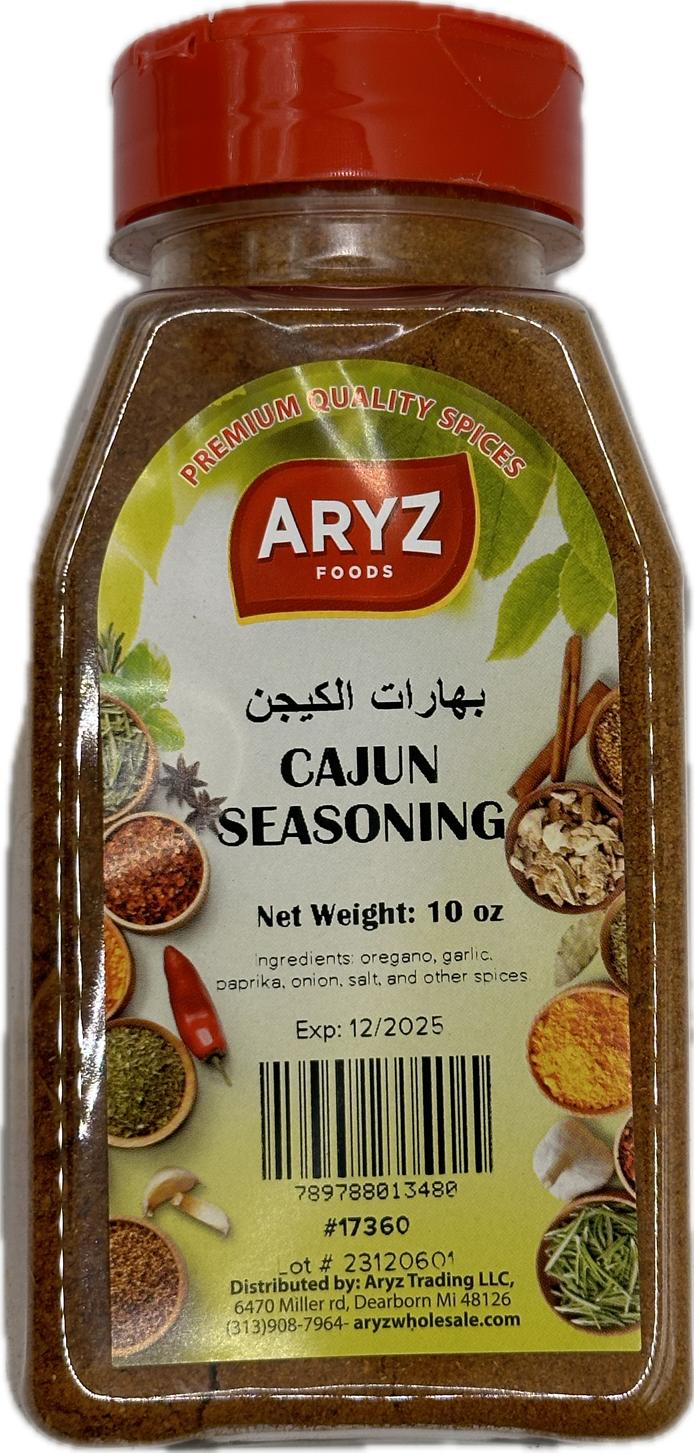 ARYZ SPICES CAJUN SEASONING 10 OZ 12/CASE