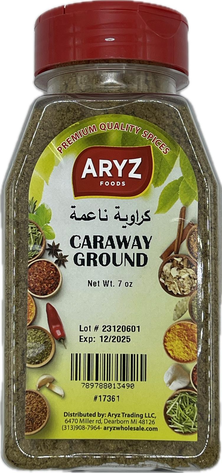 ARYZ SPICES CARAWAY GROUND 7 OZ 12/CASE