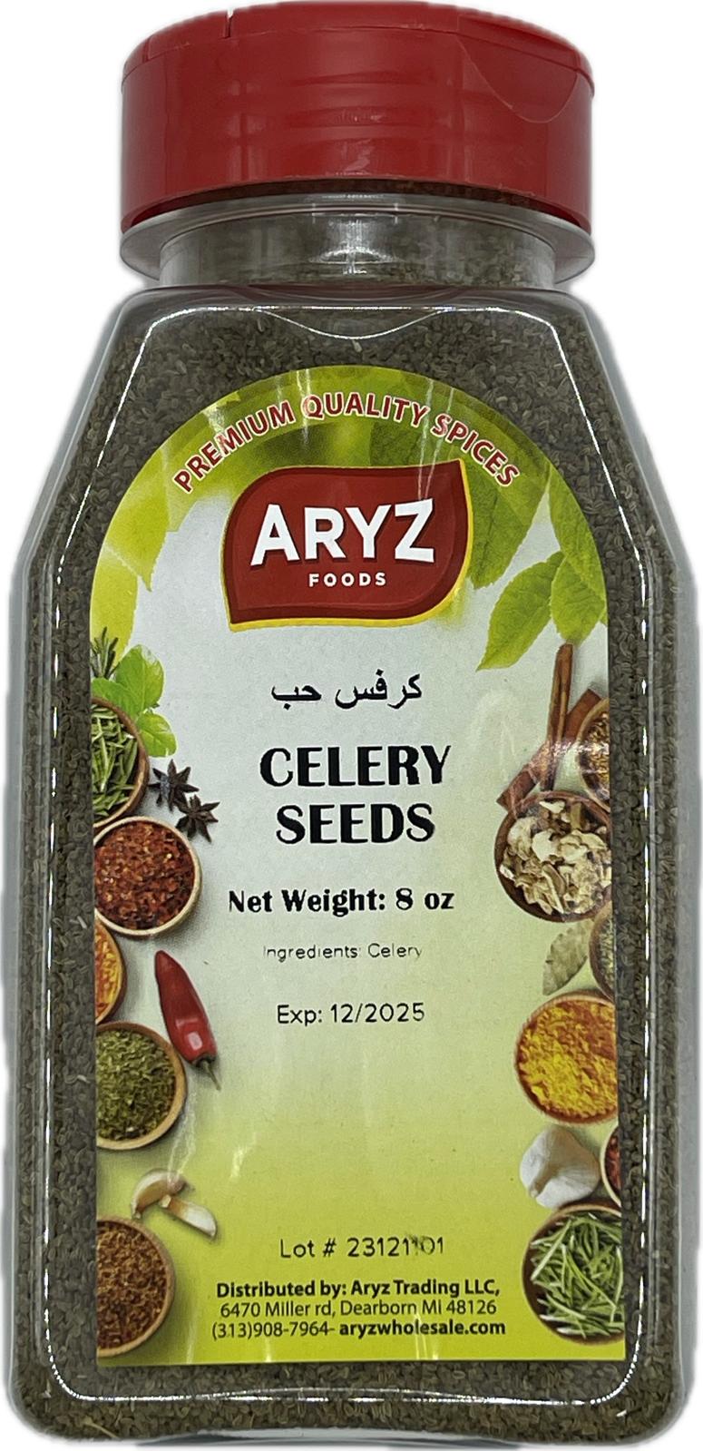 ARYZ SPICES CELERY SEEDS 7 OZ 12/CASE